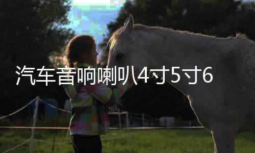 汽车音响喇叭4寸5寸6寸汽车喇叭同轴改装全频中高低音喇叭一对
